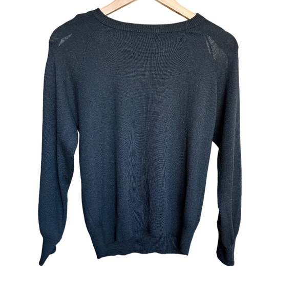 Suncoo | Women's Black Sweater with Shoulder Buttons - Picture 3 of 10